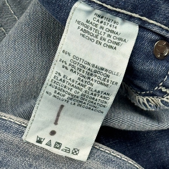 True Religion Jeans Womens 29 (30X30) Blue Super Skinny Light Wash Denim Stretch - Picture 4 of 14